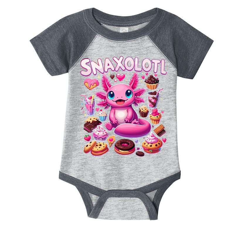 Axolotl Snaxolotl Funny Snacks Axolotls Infant Baby Jersey Bodysuit