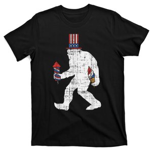 American Sasquatch Funny USA Bigfoot 4th Of July Parade T-Shirt