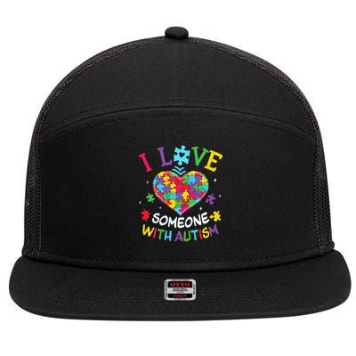 Autism Shirts For Women I Love Some With Autism 7 Panel Mesh Trucker Snapback Hat