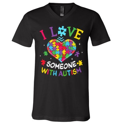 Autism Shirts For Women I Love Some With Autism V-Neck T-Shirt