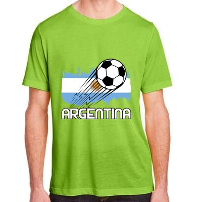 Argentina Soccer Fan Gift Adult ChromaSoft Performance T-Shirt