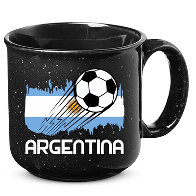 Argentina Soccer Fan Gift 15oz Campfire Ceramic Mug