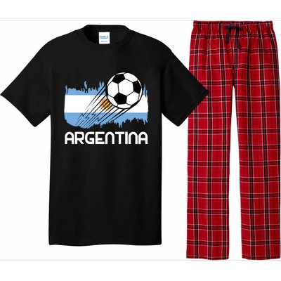 Argentina Soccer Fan Gift Pajama Set