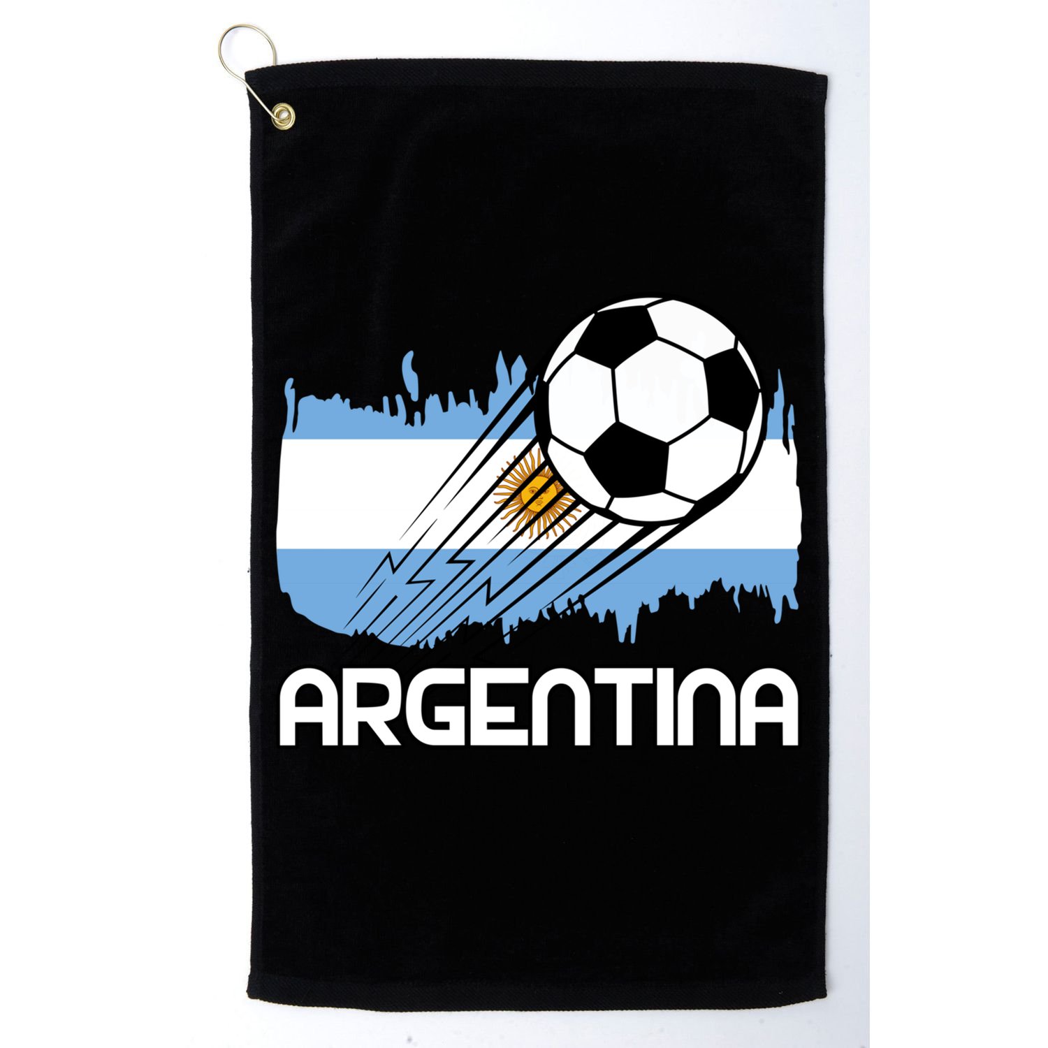 Argentina Soccer Fan Gift Golf Towel