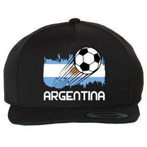 Argentina Soccer Fan Gift Wool Snapback Cap