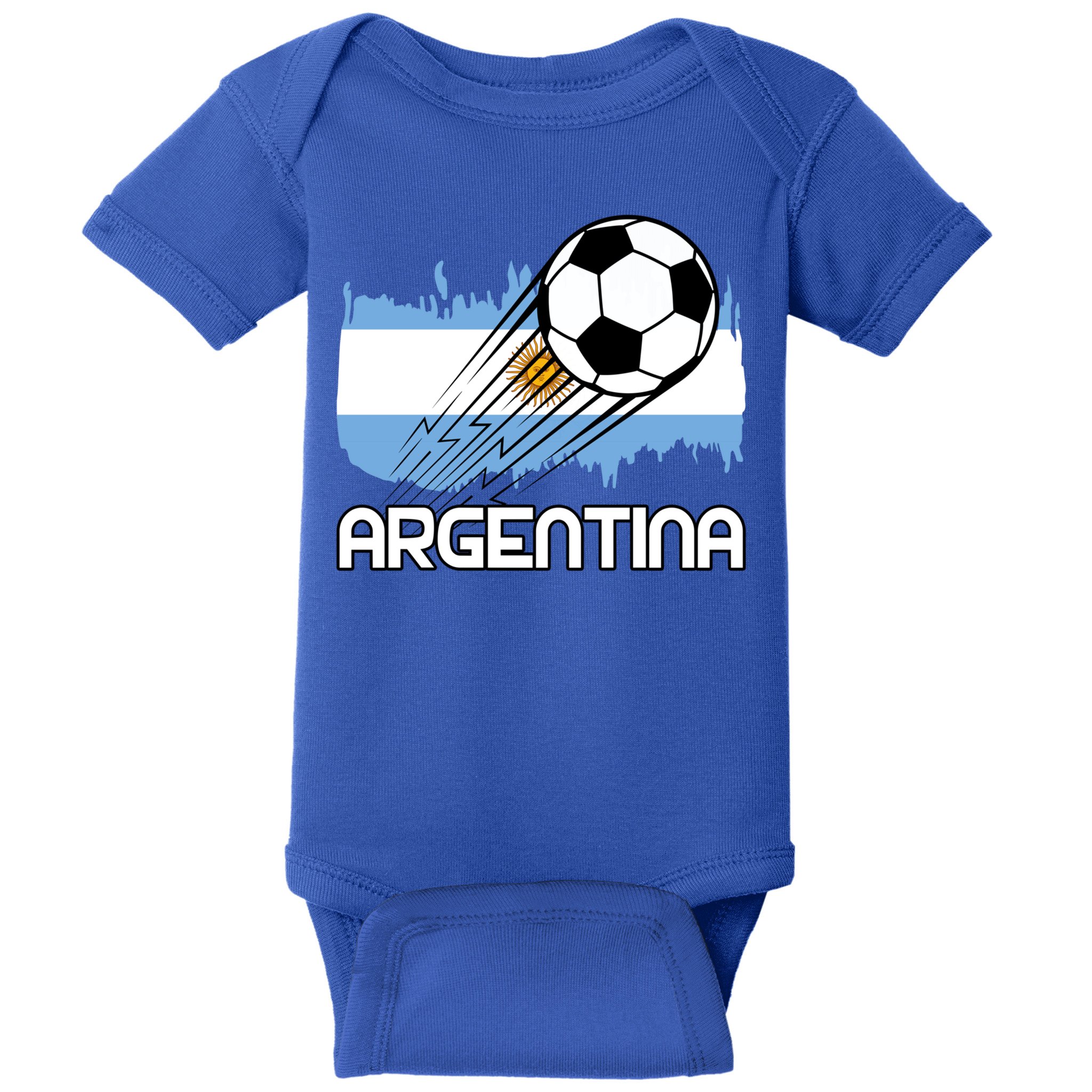 Argentina Soccer Fan Gift Baby Bodysuit