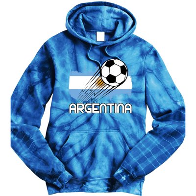 Argentina Soccer Fan Gift Tie Dye Hoodie