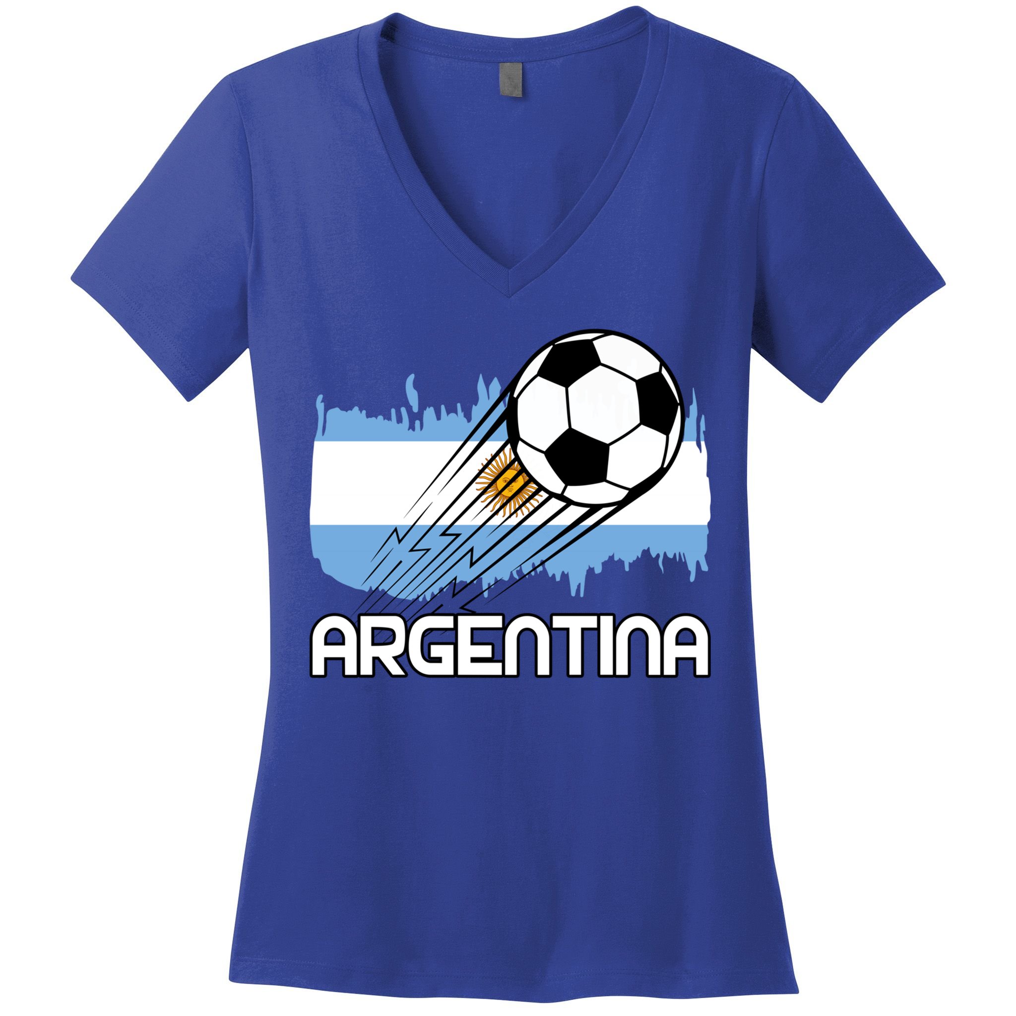 Argentina Soccer Fan Gift Women's V-Neck T-Shirt