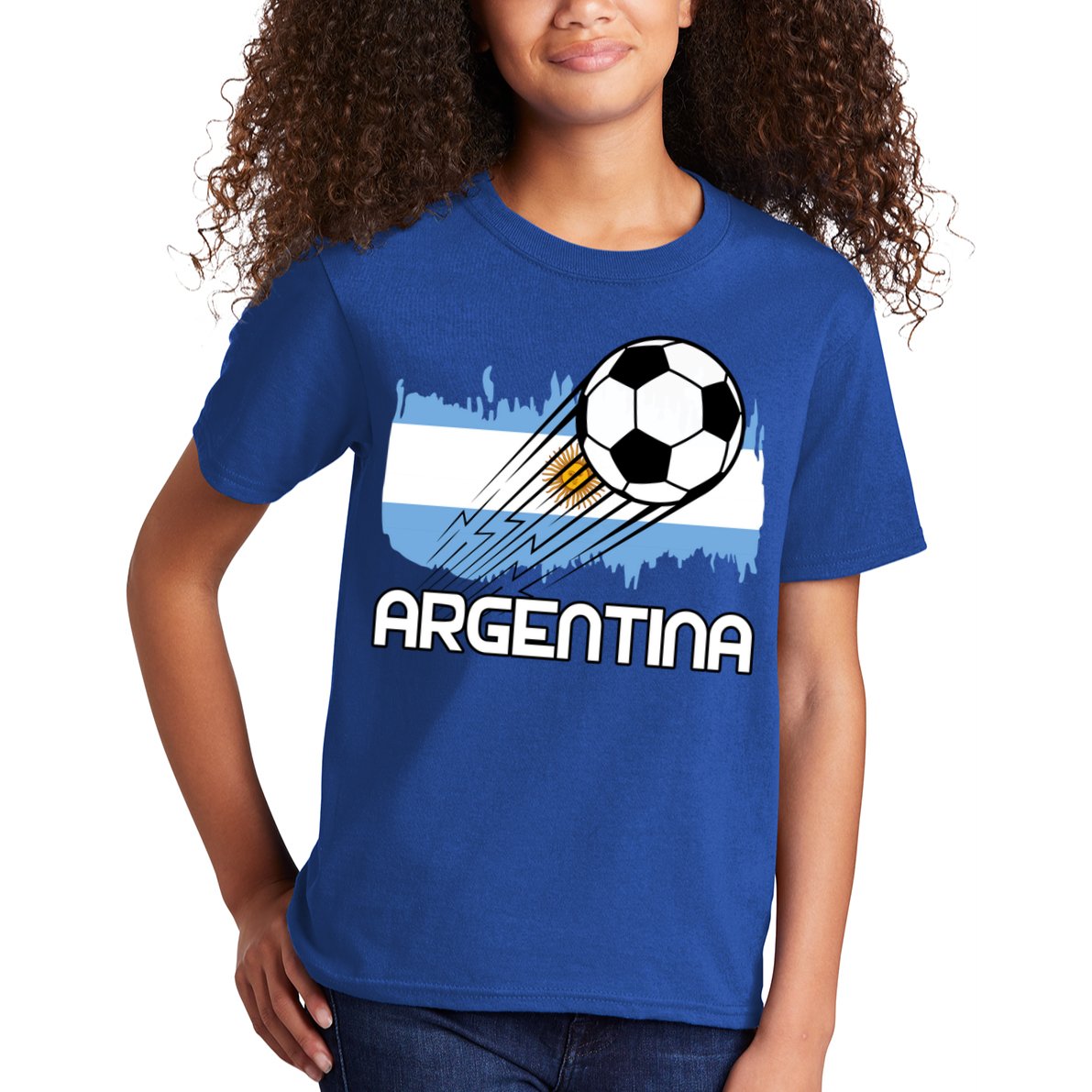 Argentina Soccer Fan Gift Kids T-Shirt