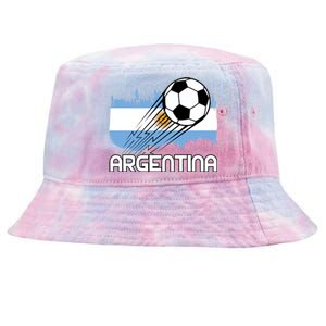 Argentina Soccer Fan Gift Tie-Dyed Bucket Hat