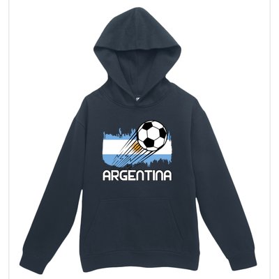 Argentina Soccer Fan Gift Urban Pullover Hoodie