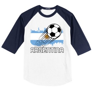 Argentina Soccer Fan Gift Baseball Sleeve Shirt