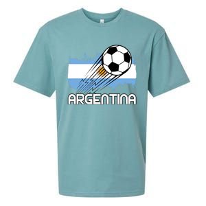 Argentina Soccer Fan Gift Sueded Cloud Jersey T-Shirt