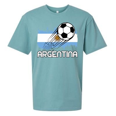 Argentina Soccer Fan Gift Sueded Cloud Jersey T-Shirt