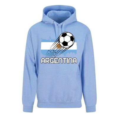 Argentina Soccer Fan Gift Unisex Surf Hoodie