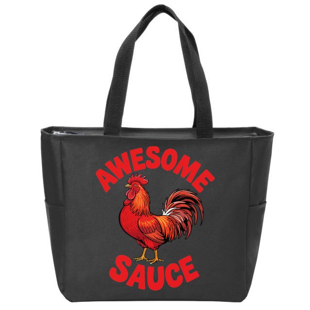 Awesome Sauce Funny For Humans Zip Tote Bag