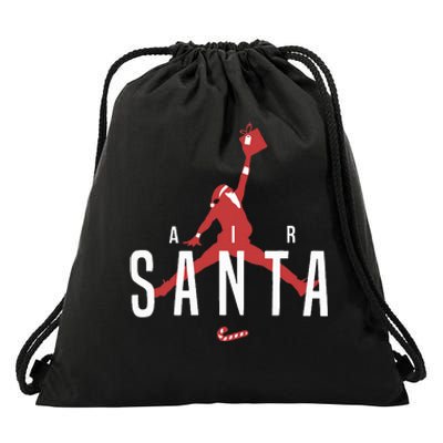 Air Santa Funny Design Drawstring Bag