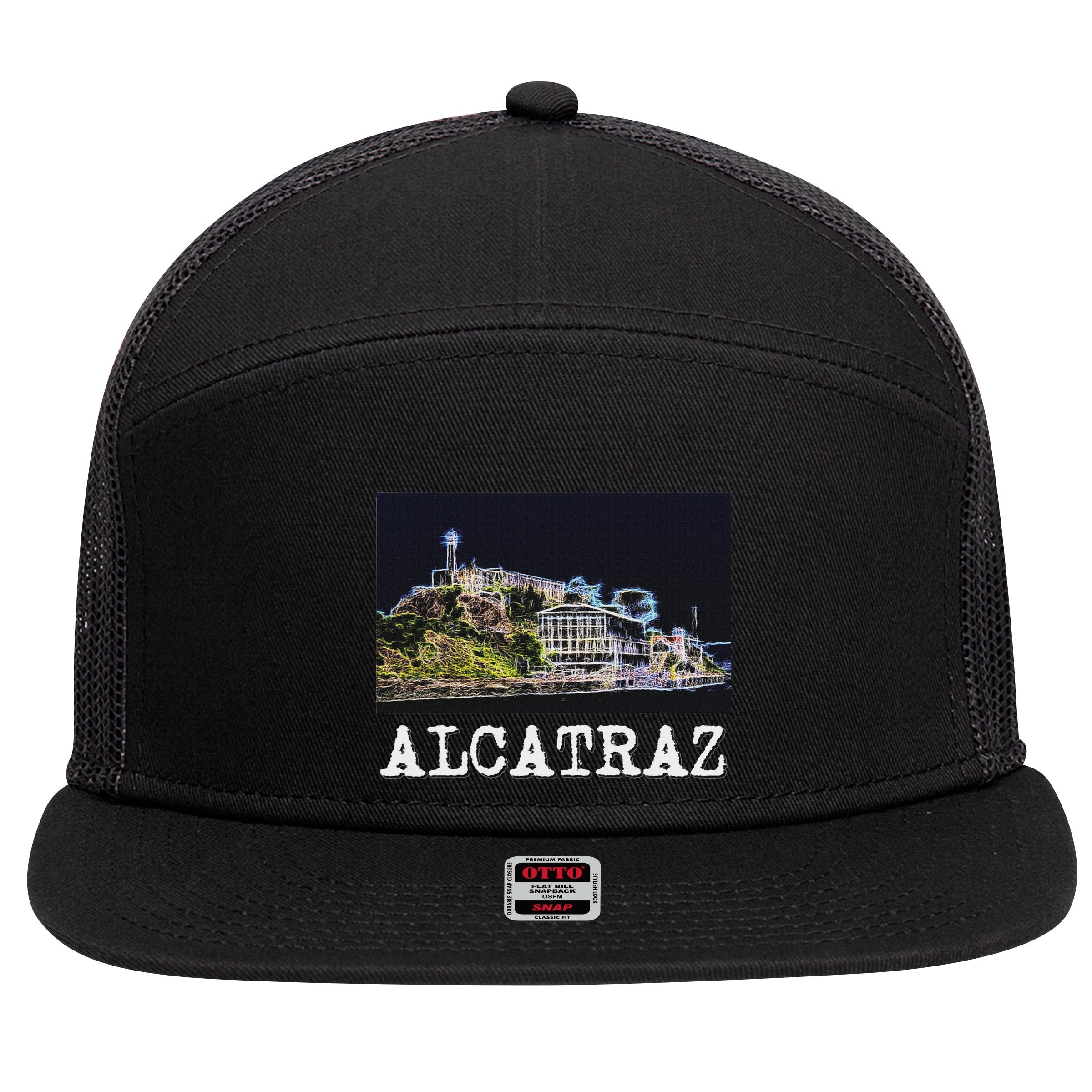Alcatraz San Francisco 7 Panel Mesh Trucker Snapback Hat