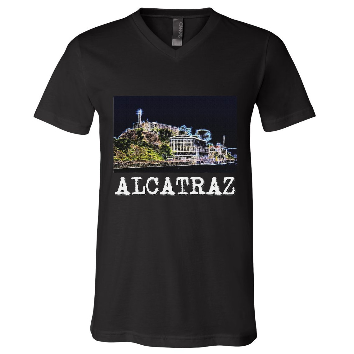 Alcatraz San Francisco V-Neck T-Shirt