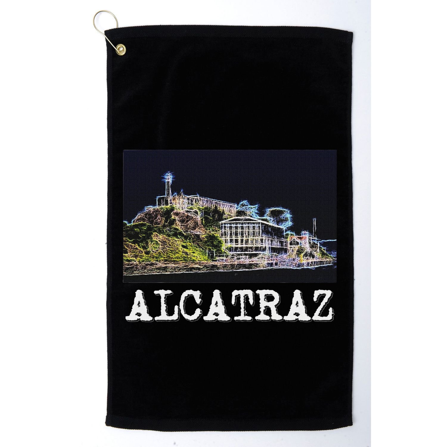 Alcatraz San Francisco Golf Towel