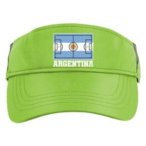 Argentina Soccer Field Country Flag Argentinian Pride Gift Adult Drive Performance Visor