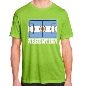 Argentina Soccer Field Country Flag Argentinian Pride Gift Adult ChromaSoft Performance T-Shirt