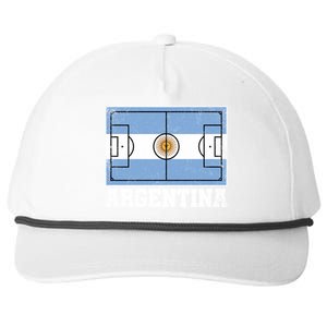 Argentina Soccer Field Country Flag Argentinian Pride Gift Snapback Five-Panel Rope Hat