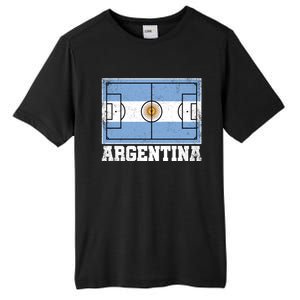 Argentina Soccer Field Country Flag Argentinian Pride Gift Tall Fusion ChromaSoft Performance T-Shirt