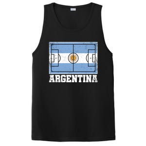 Argentina Soccer Field Country Flag Argentinian Pride Gift PosiCharge Competitor Tank