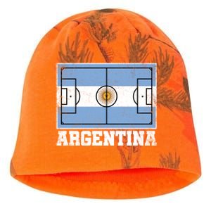 Argentina Soccer Field Country Flag Argentinian Pride Gift Kati - Camo Knit Beanie