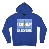 Argentina Soccer Field Country Flag Argentinian Pride Gift Hoodie