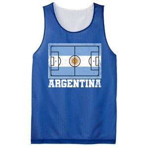 Argentina Soccer Field Country Flag Argentinian Pride Gift Mesh Reversible Basketball Jersey Tank