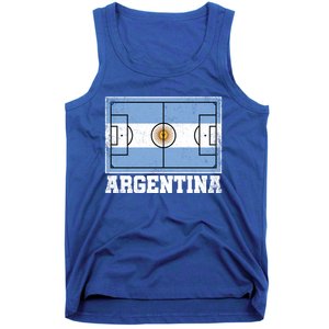 Argentina Soccer Field Country Flag Argentinian Pride Gift Tank Top