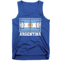 Argentina Soccer Field Country Flag Argentinian Pride Gift Tank Top