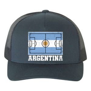 Argentina Soccer Field Country Flag Argentinian Pride Gift Yupoong Adult 5-Panel Trucker Hat