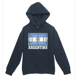 Argentina Soccer Field Country Flag Argentinian Pride Gift Urban Pullover Hoodie