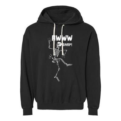 Awww Snap Funny Hip Broken Design For Surgery Survivor Garment-Dyed Fleece Hoodie