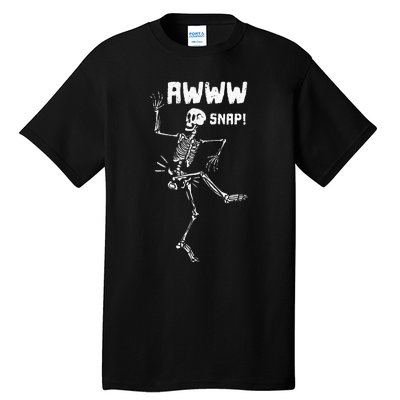 Awww Snap Funny Hip Broken Design For Surgery Survivor Tall T-Shirt