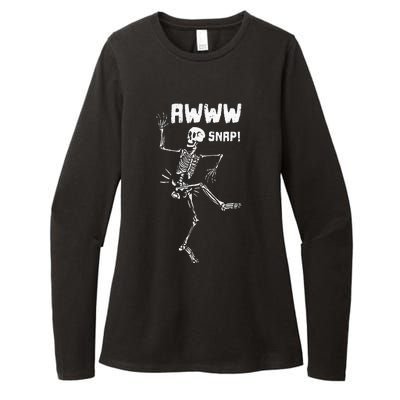 Awww Snap Funny Hip Broken Design For Surgery Survivor Womens CVC Long Sleeve Shirt