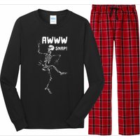 Awww Snap Funny Hip Broken Design For Surgery Survivor Long Sleeve Pajama Set