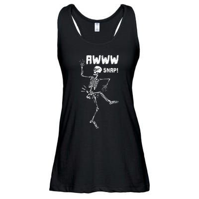 Awww Snap Funny Hip Broken Design For Surgery Survivor Ladies Essential Flowy Tank