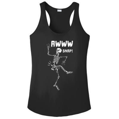 Awww Snap Funny Hip Broken Design For Surgery Survivor Ladies PosiCharge Competitor Racerback Tank