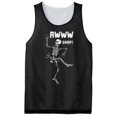 Awww Snap Funny Hip Broken Design For Surgery Survivor Mesh Reversible Basketball Jersey Tank