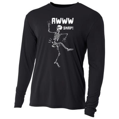 Awww Snap Funny Hip Broken Design For Surgery Survivor Cooling Performance Long Sleeve Crew