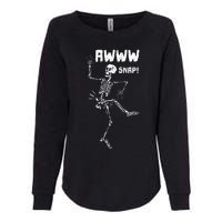 Awww Snap Funny Hip Broken Design For Surgery Survivor Womens California Wash Sweatshirt