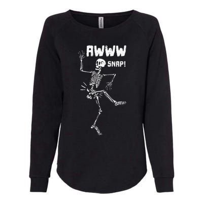 Awww Snap Funny Hip Broken Design For Surgery Survivor Womens California Wash Sweatshirt