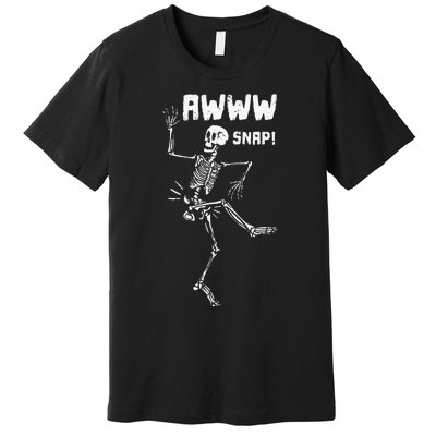 Awww Snap Funny Hip Broken Design For Surgery Survivor Premium T-Shirt