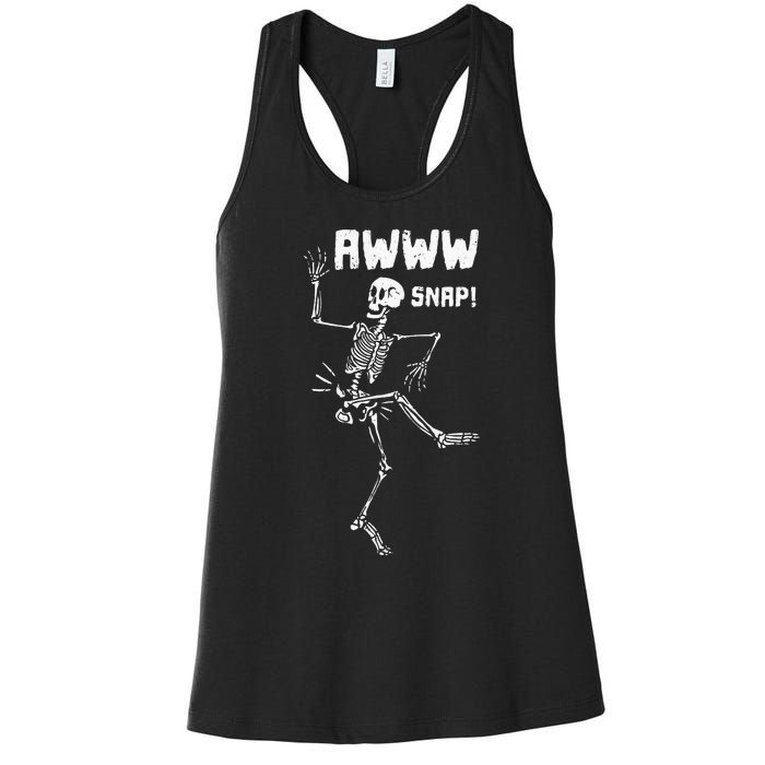 Awww Snap Funny Hip Broken Design For Surgery Survivor Women's Racerback Tank