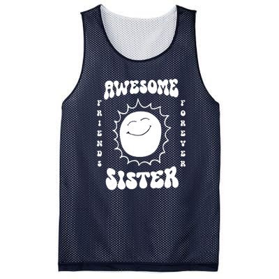 Awesome Sister Friends Forever Mesh Reversible Basketball Jersey Tank