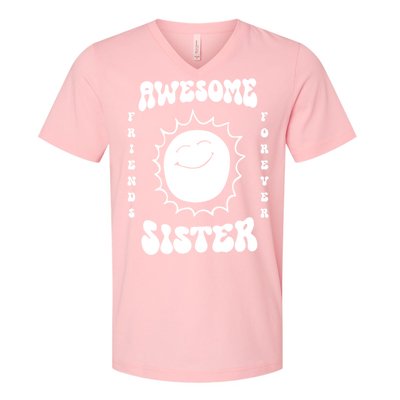 Awesome Sister Friends Forever V-Neck T-Shirt